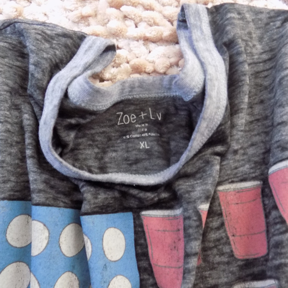 Beer Pong American Flag Shirt - Picture 3 of 3